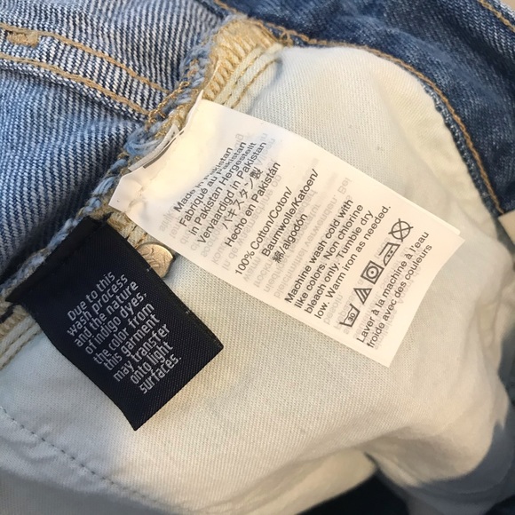 NEW Madewell Denim Jean Mini Skirt Distressed 30 - Picture 7 of 9